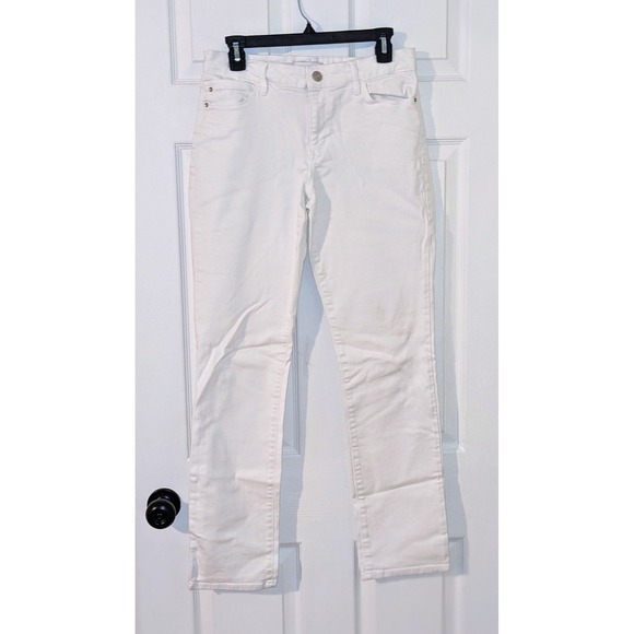Skinnygirl Denim - Skinnygirl White Denim Jeans The‎ Rail Straight Leg Women's Size 28